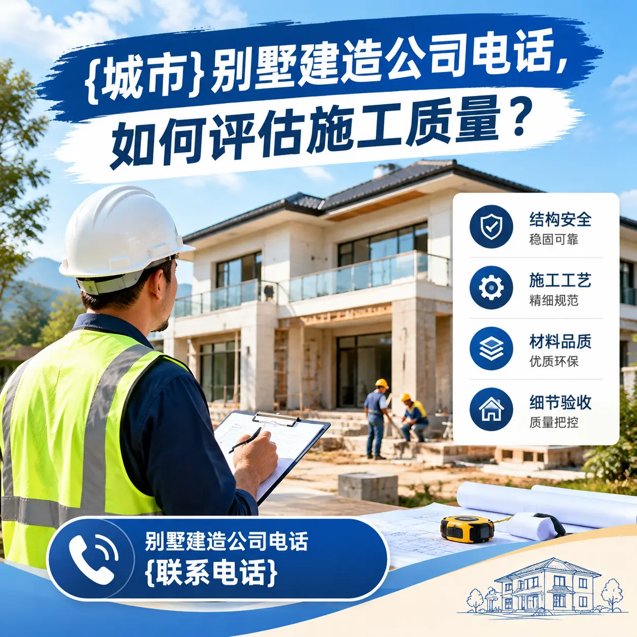 开阳别墅建造公司电话,如何评估施工质量?