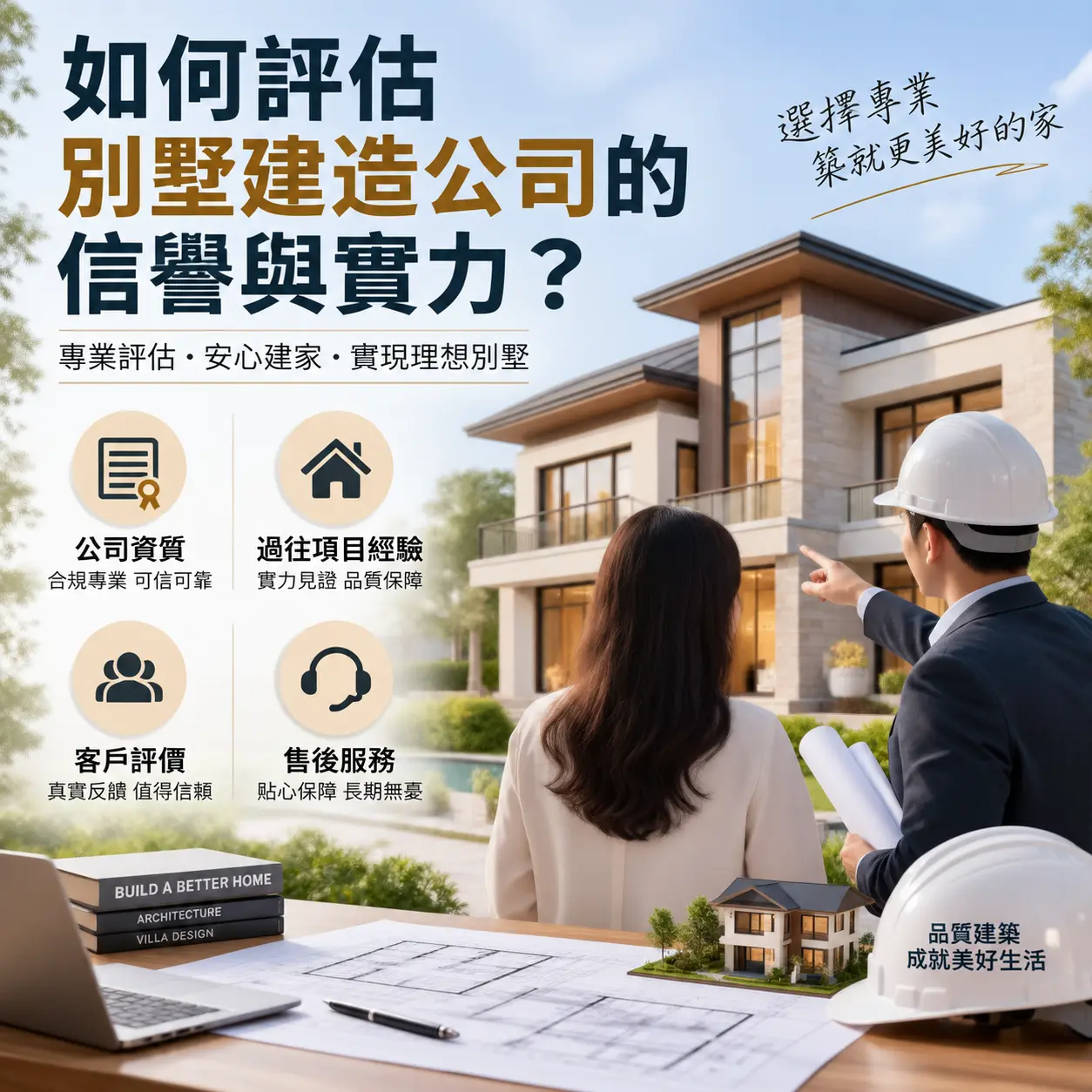 如何评估 开阳 别墅建造公司的信誉与实力?