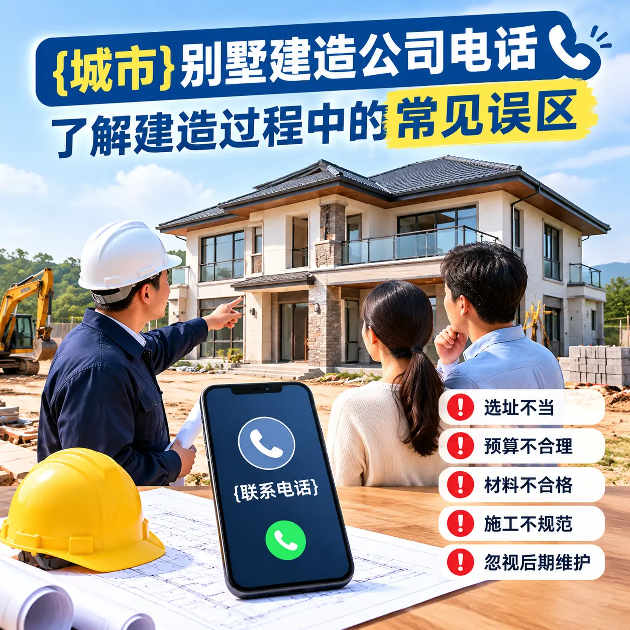 开阳别墅建造公司电话，了解建造过程中的常见误区