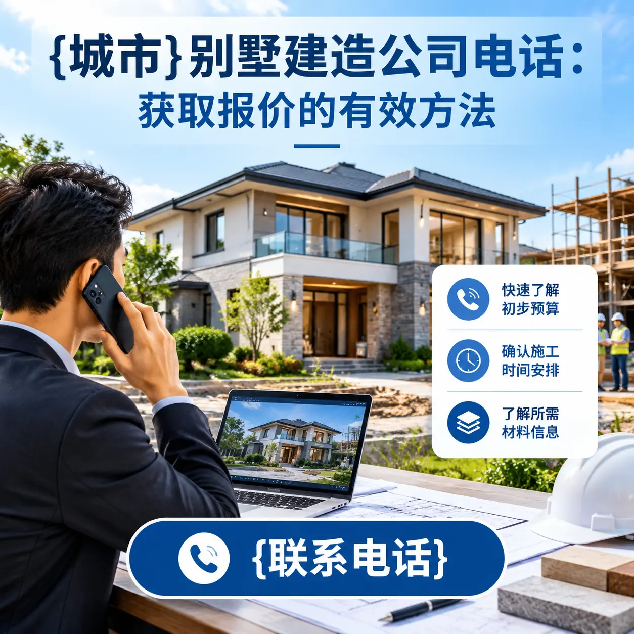 开阳别墅建造公司电话:获取报价的有效方法